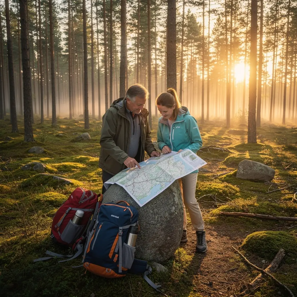 Looduse uurimise entusiast, kes jälgib linde ja loomi rahvuspargis.